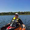 Kayaking on Saturday morning. Passeio de caiaque no sábado de manhã. : Lake Bastrop South Shore